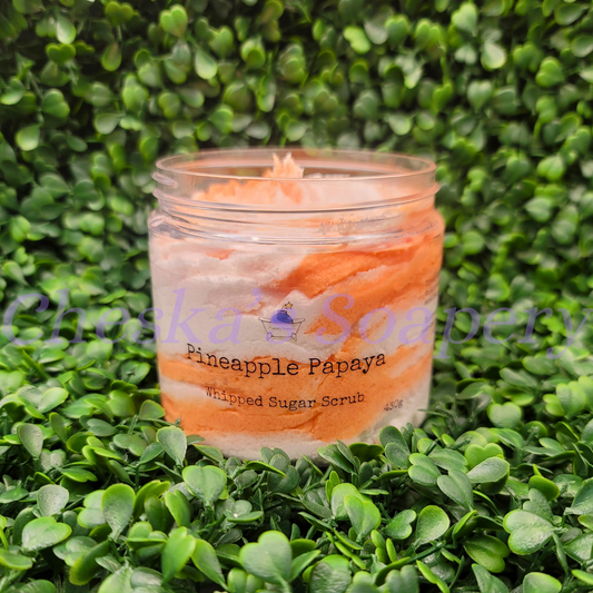 Pineapple Papaya Whipped Sugar Scrub Large