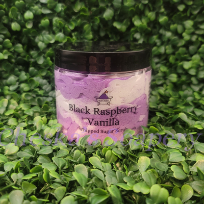 Black Raspberry Vanilla Whipped Sugar Scrub Large