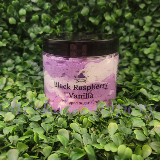 Black Raspberry Vanilla Whipped Sugar Scrub Large