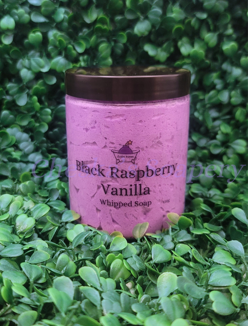 Black Raspberry Vanilla Whipped Soap