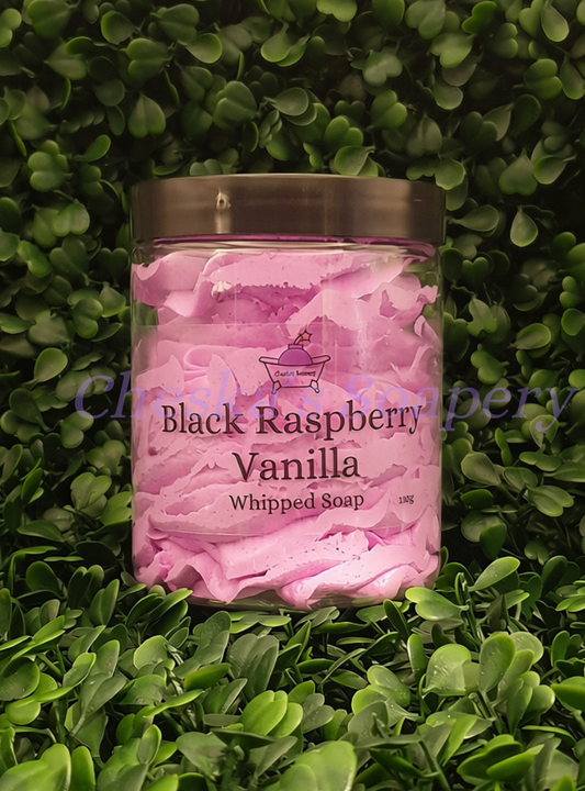 Black Raspberry Vanilla Whipped Soap