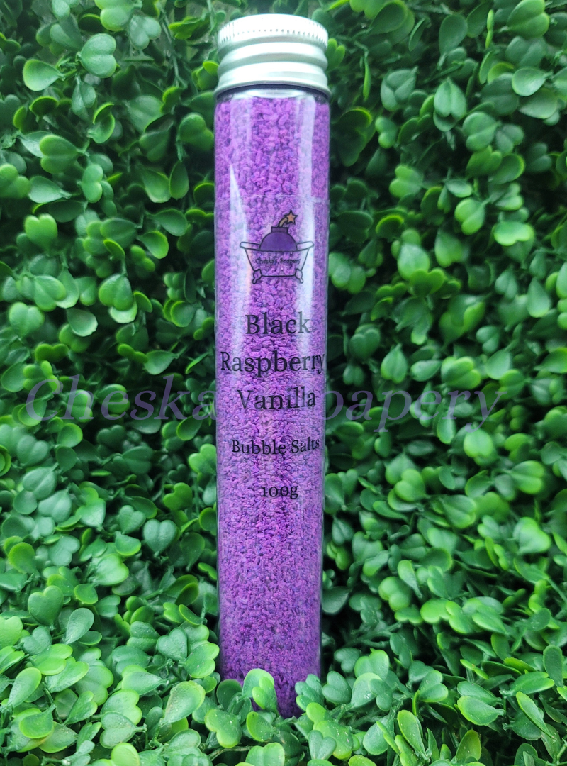 Black Raspberry Bubble Salts Tube