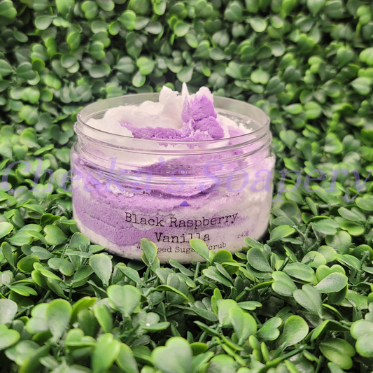 Black Raspberry Vanilla Whipped Sugar Scrub