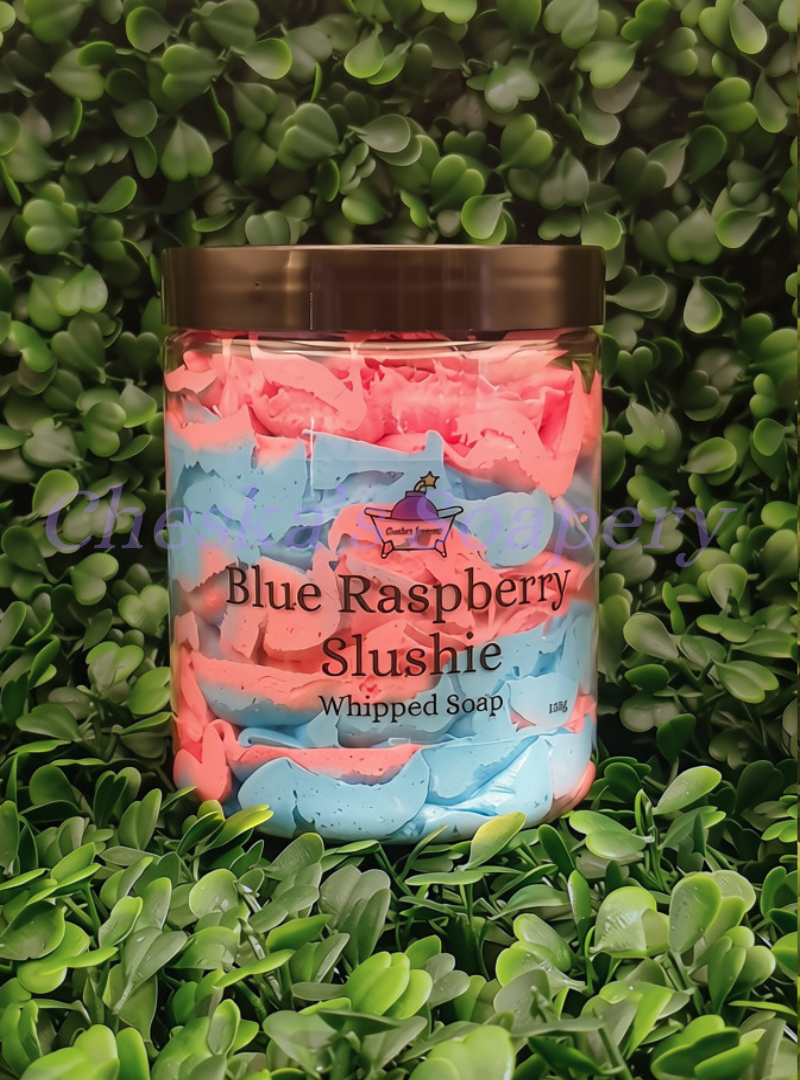 Blue Raspberry Slushie Whipped Soap