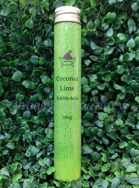 Coconut Lime Bubble Salts Tube