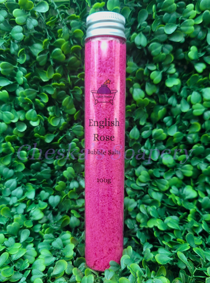 English Rose Bubble Salts Tube