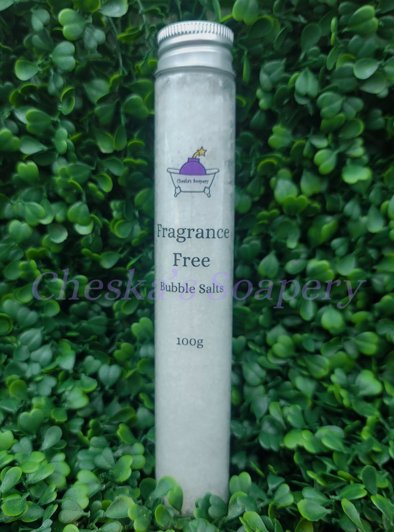 Fragrance Free Bubble Salts Tube