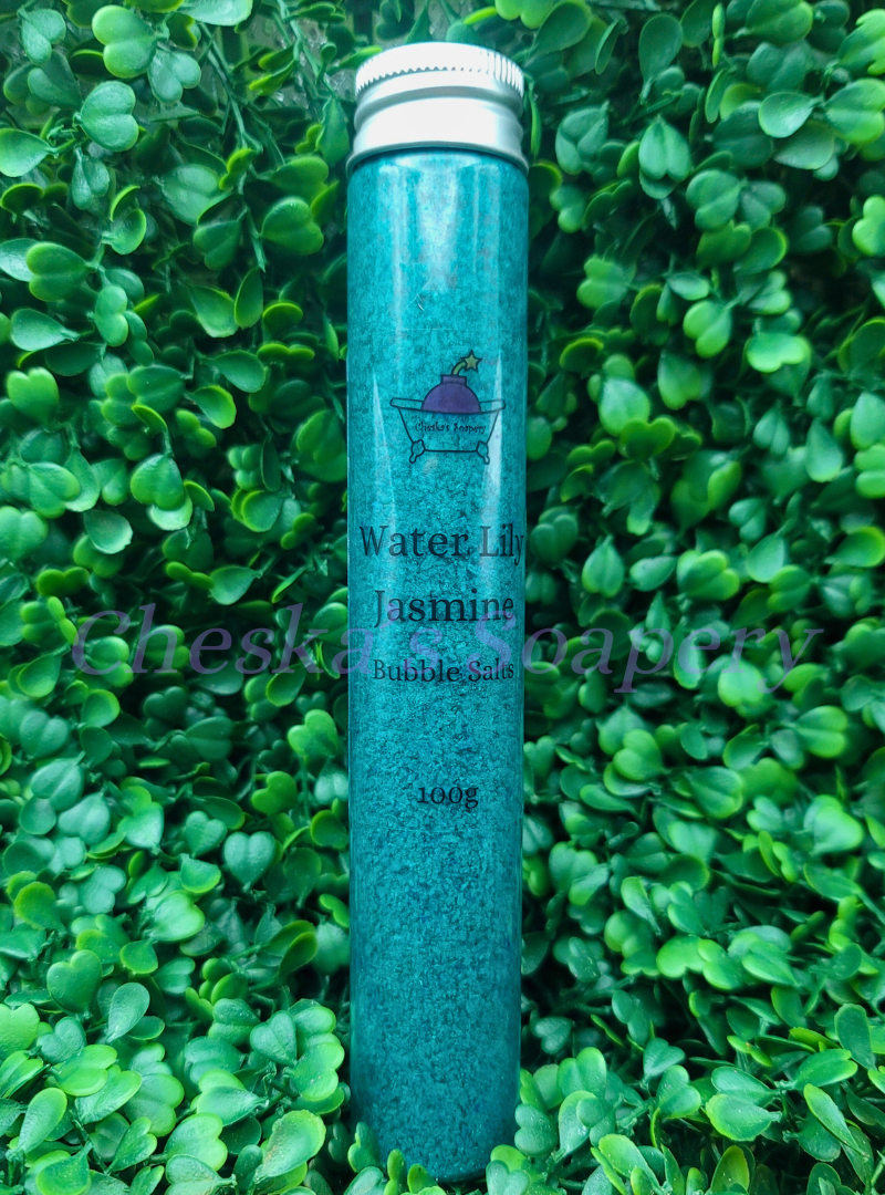 Water Lily Jasmine Bubble Salts Tube