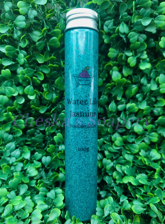 Water Lily Jasmine Bubble Salts Tube